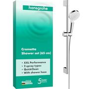 hansgrohe Crometta Vario set de ducha, 2 tipos de ducha, 0,65m, blanco/cromo, 26532400