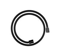 hansgrohe Designflex, flexo de ducha universal 1,25 m, sistema anti-torsión, manguera de ducha flexible y resistente a las torceduras, incl. juntas, cromo negro cepillado