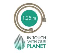 hansgrohe Designflex Planet Edition flexo de ducha textil, longitud 1250mm, arena reciclada, 28221210