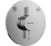 hansgrohe DuoTurn S mezclador, empotrado, 2 consumidores, 2 funciones, roseta redonda, 75418000, Color: cromado