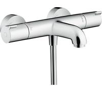 Termostato de baño Ecostat 1001 CL de hansgrohe, montaje en superficie, proyección 182 mm, 2 consumidores, cromo, 13201000