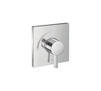 hansgrohe Ecostat 15724001 - Válvula de ducha cuadrada moderna con equilibrio de presión en cromo