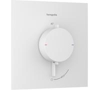 Termostato empotrado hansgrohe Ecostat Comfort E para 1 consumidor, 33710700, Color: Blanco mate