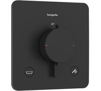 Hansgrohe Ecostat Comfort Q grifo de bañera y ducha empotrado con termostato negro 33717670