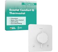 Termostato empotrado hansgrohe Ecostat Comfort Q para 2 consumidores, 33713700, Color: Blanco mate