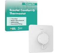 hansgrohe Ecostat Comfort Q - termostato para ducha empotrado, grifo ducha con botón de seguridad (SafetyStop) a 40 °C, mezclador para 1 función, blanco mate, 33712700