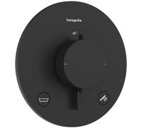 Hansgrohe Ecostat Comfort S grifo de bañera y ducha empotrado con termostato negro 33718670
