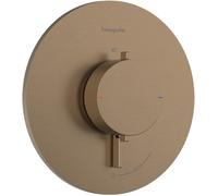 Termostato empotrado hansgrohe Ecostat Comfort S para 1 consumidor, 33714140, Color: Bronce cepillado