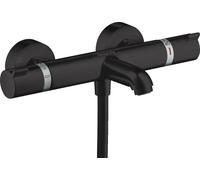 Hansgrohe Ecostat grifo de bañera y ducha a pared con termostato negro 13114670