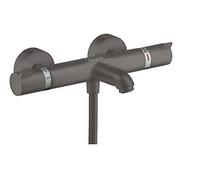 hansgrohe Ecostat termostato de baño Confort montado en superficie, 13114340, Color: Cromo negro cepillado