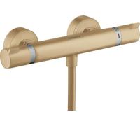 hansgrohe Ecostat termostato de ducha Confort montado en superficie, 13116140, Color: Bronce cepillado
