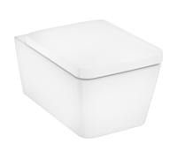 Hansgrohe EluPura Q taza de inodoro con asiento de cierre suave suspendido sin reborde blanco 61117450