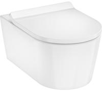 hansgrohe EluPura S Set de inodoro suspendido 540 AquaHelix Flush con asiento de inodoro SoftClose y QuickRelease, Slim, blanco, 60344450