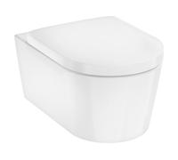 Hansgrohe EluPura S taza de inodoro con asiento de cierre suave suspendido sin reborde blanco 62021450