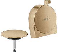 hansgrohe Exafill S 58117140 - Juego completo de desagüe y desagüe de baño, bronce cepillado