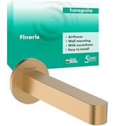hansgrohe Finoris - caño de bañera con longitud de salida 17,4 cm, grifo de bañera, bronze cepillado, 76410140