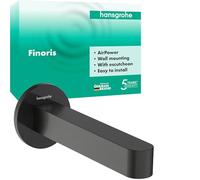 hansgrohe Finoris - caño de bañera con longitud de salida 17,4 cm, grifo de bañera, bronze cromo negro cepillado, 76410340