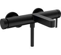 hansgrohe Finoris mezclador monomando para bañera vista, proyección de 194 mm, 76420670, Color: Negro Mate