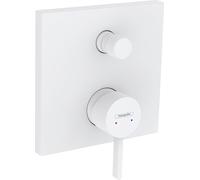 hansgrohe Finoris mezclador monomando de bañera oculto con combinación de seguridad integrada según EN1717, 76410, 76416700, Color: blanco mate