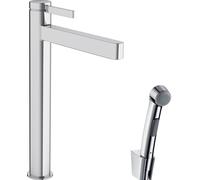 Hansgrohe Finoris grifo de lavabo con rociador tipo bidé de pie cromo 76220000