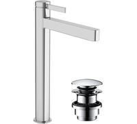 hansgrohe Finoris mezclador monomando de lavabo 260 para lavabos con desagüe de apertura a presión, proyección de 208 mm, 76070000, Color: cromado