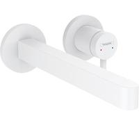 hansgrohe Finoris Grifo monomando de lavabo empotrado con caño 22,8 cm, blanco mate, 76050700