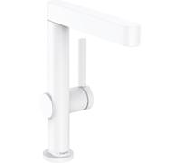 hansgrohe Finoris Mezclador monomando de lavabo 230 con caño giratorio y desagüe de apertura a presión, proyección de 178 mm, 76060700, Color: blanco mate