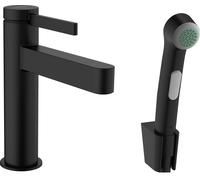 Hansgrohe Finoris grifo para lavabo de pie negro 76210670