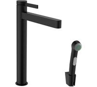 Hansgrohe Finoris grifo para lavabo de pie negro 76220670