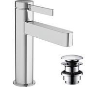 hansgrohe Finoris mezclador monomando de lavabo 110 con desag&uumle de apertura a presiÃ³n, proyecciÃ³n de 139 mm, 76023, Color: cromado - 76023000