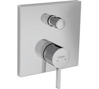 hansgrohe Finoris mezclador monomando para bañera modelo empotrado con combinación de seguridad integrada según EN1717, 76416000, Color: cromado