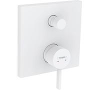 hansgrohe Finoris mezclador monomando para bañera modelo empotrado con combinación de seguridad integrada según EN1717, 76416700, Color: blanco mate