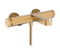 hansgrohe Finoris mezclador monomando para bañera vista, proyección de 194 mm, 76420140, Color: Bronce cepillado