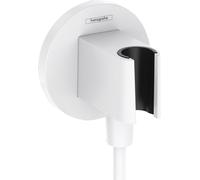 Hansgrohe Fixfit conector angular con soporte blanco 26888700