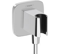 Hansgrohe Fixfit conector angular con soporte cromo 26887000