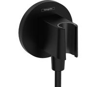 Hansgrohe Fixfit conector angular con soporte negro 26888670