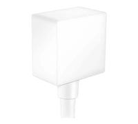 Hansgrohe Fixfit Cuadrado Blanco - Salida de Pared Con Válvula de Vuelta 264557