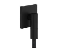 Conexión mural hansgrohe FixFit Fine E con desconector, 28883670, Color: negro mate