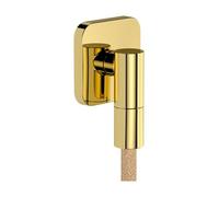 hansgrohe FixFit Fine Q - toma de agua ducha, conector de manguera ducha con válvula antirretorno, color oro pulido, 28884990