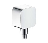 Conexión de manguera hansgrohe FixFit con desconector y soporte de plástico, 26457000, Color: cromado