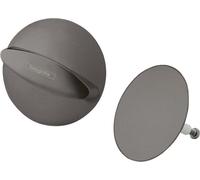 hansgrohe Flexaplus Juego de acabado Juego de drenaje y desbordamiento, 58185340, Color: Cromo negro cepillado