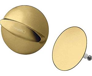 hansgrohe Flexaplus - Juego de accesorios para bañera, acabado en oro pulido