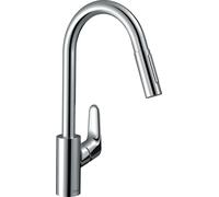 hansgrohe Focus M41 Mezclador monomando de cocina 240 con ducha extraíble, 2 ...