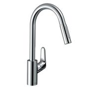 Hansgrohe 73880000 M41 grifo de cocina con ducha extraíble y sBox, cromo