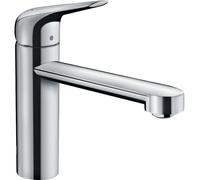 hansgrohe Focus M42 Grifo Monomando de Cocina 120, CoolStart, Ahorro de Agua, 1 Tipo de Chorro, Cromo, 71805000