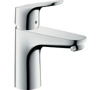 hansgrohe Focus mezclador de lavabo, CoolStart, ComfortZone100, proyección 119mm, juego de desagüe, cromo, 31621000