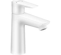 hansgrohe Grifo Talis E (grifo con caño de altura 110 mm), mezclador monomando sin desagüe blanco mate
