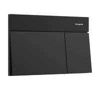 hansgrohe iFrame Element E placas de accionamiento para doble descarga, 66003670, Color: negro mate