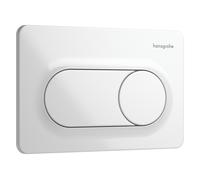 hansgrohe iFrame Original S placas de accionamiento para doble descarga, 66002450, Color: Blanco