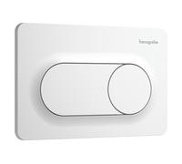 hansgrohe iFrame Original S placas de accionamiento para doble descarga, 66002700, Color: Blanco mate